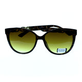 UV protection Shatter resistant Poly carbonated Oversize-Sunglasses With Logo Accents Tortoise-Shell & Yellow Colored #3872