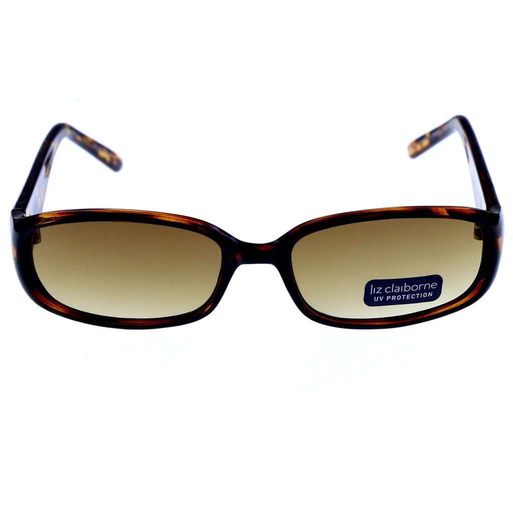 Liz Claiborne Stylish Tortoiseshell UV Protection Sunglasses in case Liz Claiborne Womens Wrap Sunglasses Tortoise Shell | eBay main image 2
