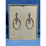 CHLOE + ISABEL rose gold crystal oval drop earrings - E493CLSRG