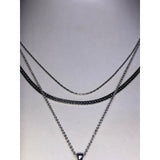 CHLOE + ISABEL modern mirror multi-layer pendant necklace - N170