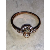 CHLOE + ISABEL petits bijoux pave + pearl ring set-R014c