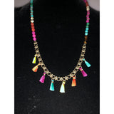 CHLOE + ISABEL boho rainbow statement piece - N086