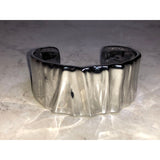 CHLOE + ISABEL Sculpted Silver-Tone Wide Cuff Bracelet - B095