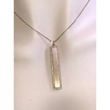 CHLOE & ISABEL pave bar long pendant necklace - N648CLSG