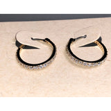 CHLOE & ISABEL PETITE PAVE HOOP EARRINGS - E028