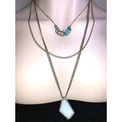 CHLOE & ISABEL boho azure cascade layered necklace - N035