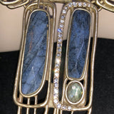 CHLOE + ISABEL indigo horizon linear pendant necklace - N175