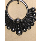 CHLOE + ISABEL silver-tone hoop fan earrings with beaded detail - E182