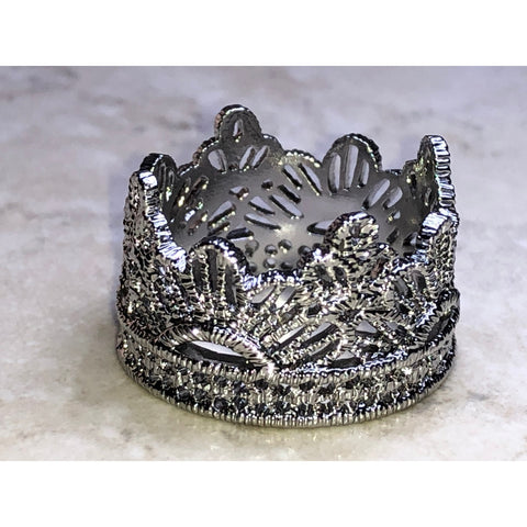 CHLOE + ISABEL queen's lace ring-rhodium-R0266