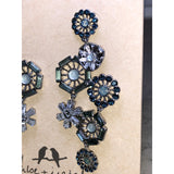 CHLOE + ISABEL multi-motif crystal drop statement earrings - E005