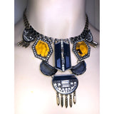 CHLOE + ISABEL imperial gem warrior statement necklace - N058