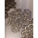 CHLOE + ISABEL filigree lace crystal statement necklace - N118