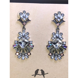 CHLOE + ISABEL vintage crystal statement drop earrings - E098