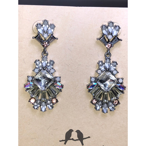 CHLOE + ISABEL vintage crystal statement drop earrings - E098
