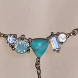 CHLOE + ISABEL ocean mist turquoise y-pendant necklace - N095