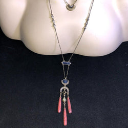 CHLOE + ISABEL sunset canyon layered pendant necklace - N097