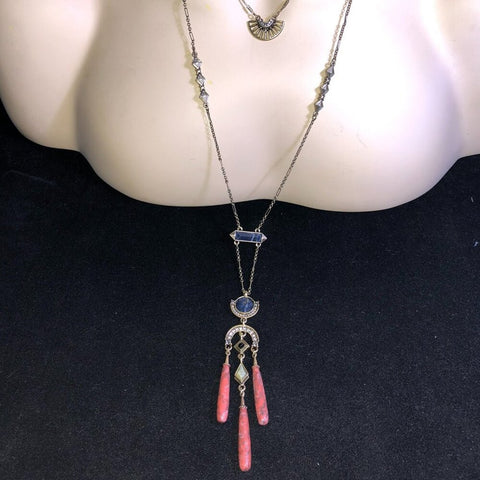 CHLOE + ISABEL sunset canyon layered pendant necklace - N097