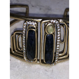 Chloe + Isabel Gold Cuff Bracelet W/ Crystals-B083