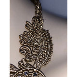 CHLOE + ISABEL filigree lace crystal statement necklace - N118