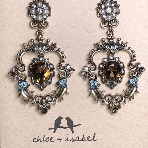 CHLOE & ISABEL ROYAL THISTLE STATEMENT EARRINGS- E025
