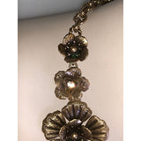 Chloe + Isabel Antiqued Gold Floral Statement Necklace - N723MEG