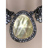 CHLOE + ISABEL radiant shell n opal illusion statement necklace - N143