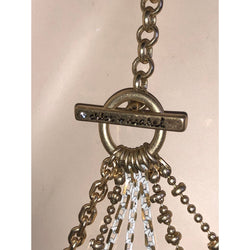 CHLOE + ISABEL mixed metals multi-layer coin charm statement necklace - N032