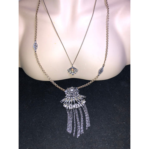 CHLOE + ISABEL aurora cascade layered pendant necklace - N133