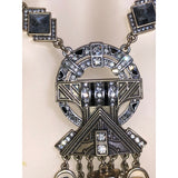 CHLOE + ISABEL noir deco warrior statement necklace - N103