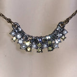 CHLOE + ISABEL champagne pearl & crystal fan necklace - N132