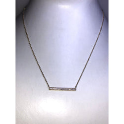 Chloe + Isabel pavé bar necklace- N169