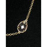 CHLOE + ISABEL multi-stone gold station necklace - N017