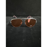 Bebe Oversized Aviator Sunglasses – Brown Lens / Pink Temple Tips
