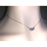 CHLOE + ISABEL pavé baguette crystal bar necklace - N068