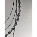 CHLOE & ISABEL flor azul delicate multirow necklace-N692GYRH