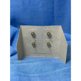 CHLOE + ISABEL pave triangle stud duo earrings(gold)-E002