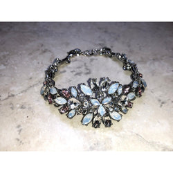 Chloe + Isabel moonlit garden crystal statement bracelet - B074