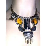 CHLOE + ISABEL imperial gem warrior statement necklace - N058