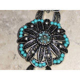 Chloe + Isabel vintage turquoise floral medallion bracelet - B101