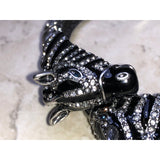 CHLOE + ISABEL safari elegance zebra crystal cuff bracelet - B080