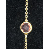 CHLOE + ISABEL multi-stone gold station necklace - N017