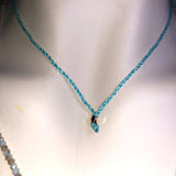 CHLOE + ISABEL aqua nreeze beaded tassel layered necklace - N217