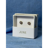 CHLOE + ISABEL june birthstone crystal stud earrings - E487PISG