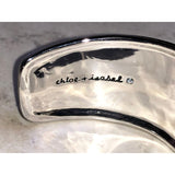 CHLOE + ISABEL Sculpted Silver-Tone Wide Cuff Bracelet - B095