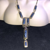 CHLOE + ISABEL indigo horizon linear pendant necklace - N175