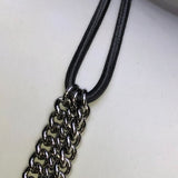 CHLOE + ISABEL Frosted Crystal Cascade Collar Necklace - H012