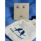 CHLOE + ISABEL opal pink cushion-cut stud earrings - E548PIG