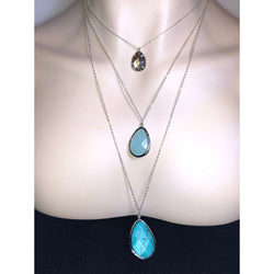 Chloe + Isabel layered teardrop pendant necklace - N079