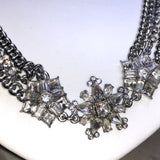 CHLOE + ISABEL Frosted Crystal Cascade Collar Necklace - H012