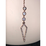 CHLOE + ISABEL pavé geo arrow convertible lariat necklace - N110